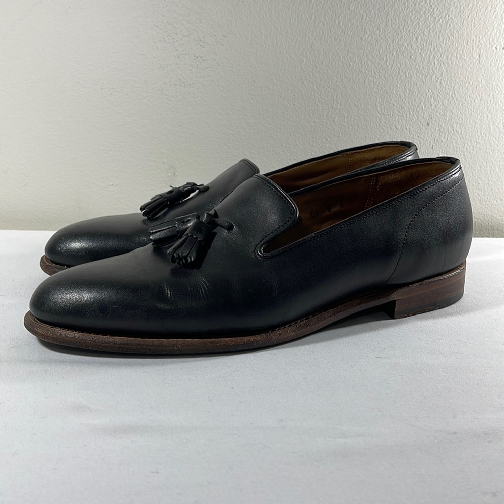 Grenson Black Tassel Loafers 8 E
